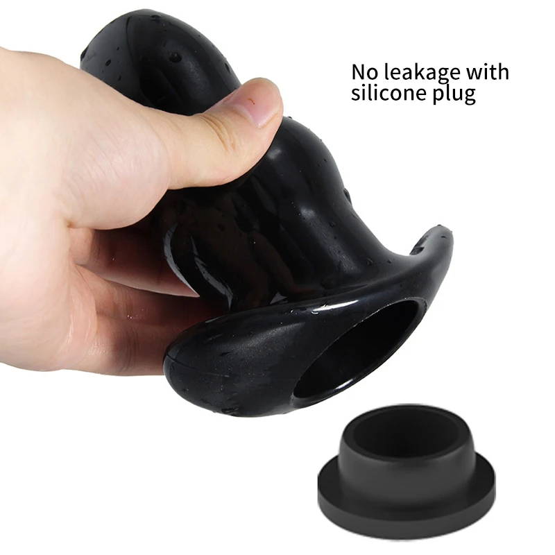 Skin-Friendly TPE Leak-proof Liquid Hollow Anal Plug with Plug Anal  Expander for Women Couples Voyeurism Anal Sex Toy