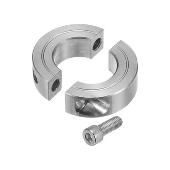 CNC Machined Aluminum Alloy Parts Double Split Clamp-On Shaft Collar For 7/8in Shaft