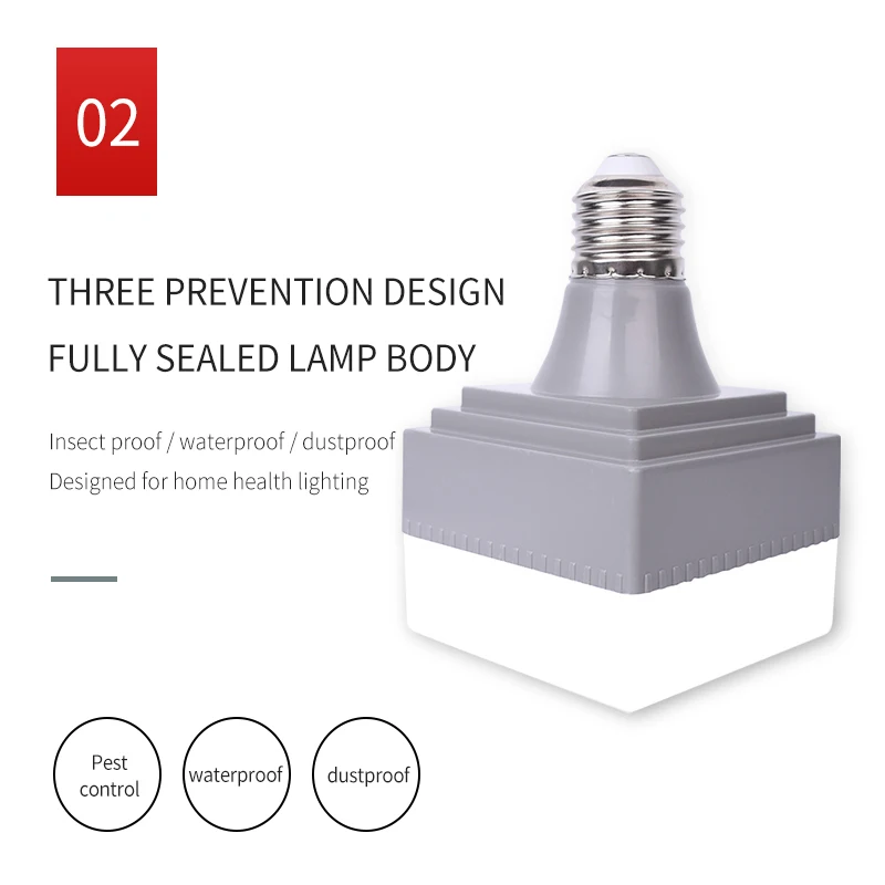 Creative square LED Light Energy-saving Light Bulb Household High-brightness LED Light Bulb
