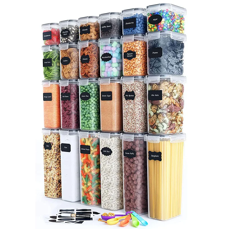 2000ml/2800ml Cereal Storage Box Multifunctional Transparent