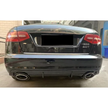 ホットRS6スタイルリアバンパーディフューザー排気テールパイプノズル