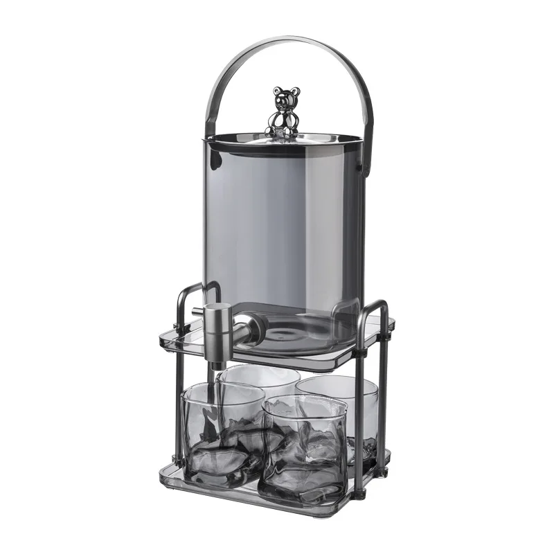 Selected Light Luxury Glass Water Cup Set for Household Fruit Tea Large Capacity Cold Water Kettle with Faucet