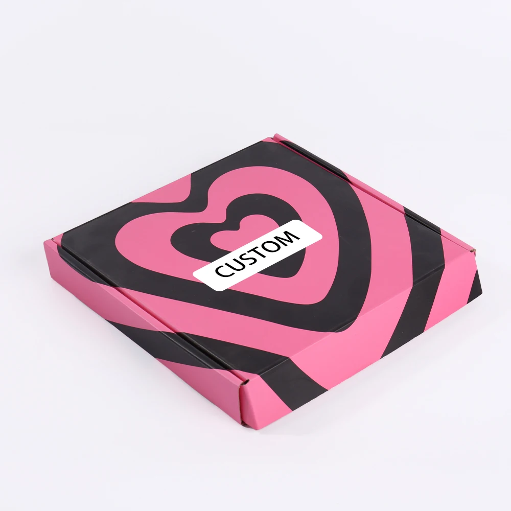 קופסת משלוח קרטון מקופל עם גימור mate, לוגו מותאם, מדפסת צבעונית, קופסת נייר מקופלת למתנה, ספק אריזות שילוח