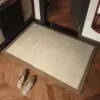 Borde de arroz con bordes marrones