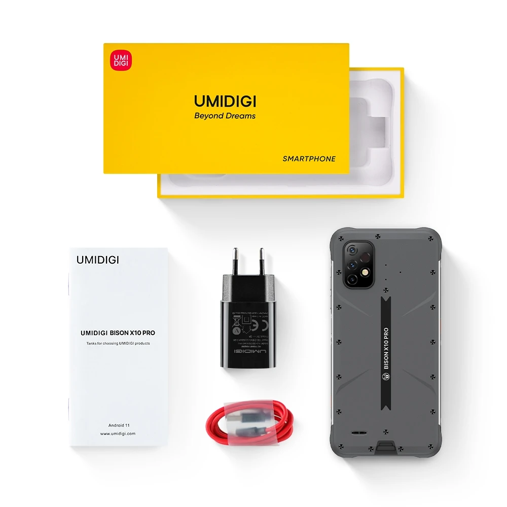 UMIDIGI BISON X10 Pro Rugged Smartphone - Waterproof & Durable