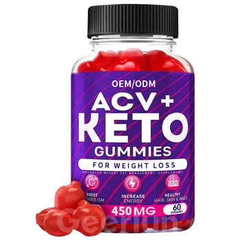 Custom Private Label Effective Slimming ACV Gummy Supplement Boost Metabolism Vegan Keto Gummies