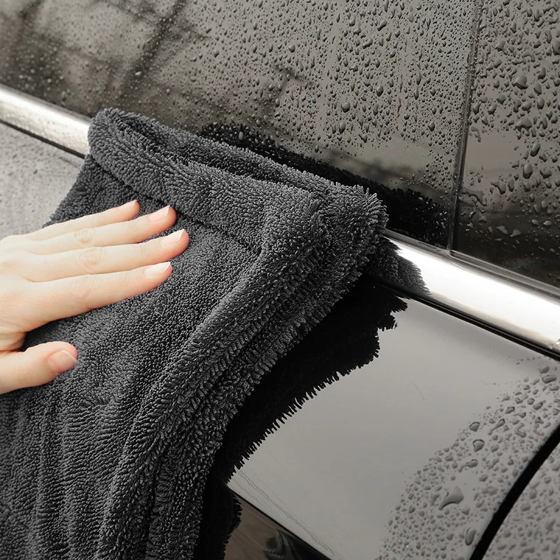 Twisted Loop 1200 Gsm Drying Micro Fiber Towel Car Cleaning Microfiber