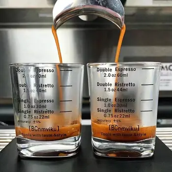 60ml glass espresso measuring cup with graduated extraction measuring cup mixers bake home factory direct