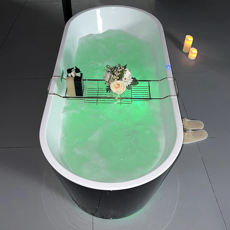 Luxury And Opulence Clear Acrylic Freestanding Bathtubs 135cm With