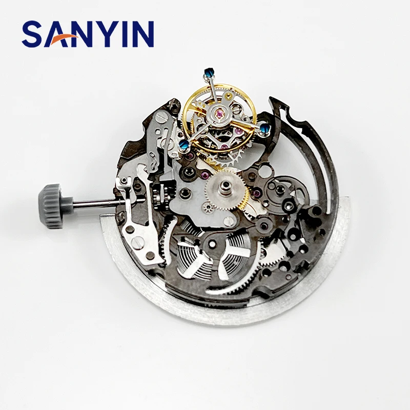 Sanyin Custom Luxury Automatic Mechanical Precision Men Skeleton Power