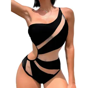 Cikini 2023 New Sexy Spliced Hollow Out Swimwear Women's Beach Swimsuit Summer Bikinis Set Bathing Suit for Women