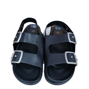 QuiteS Custom Designer Women's Summer Flat Sandals Luxury Fashionable Flat Rhinestone Metal Chain Slippers Breathable