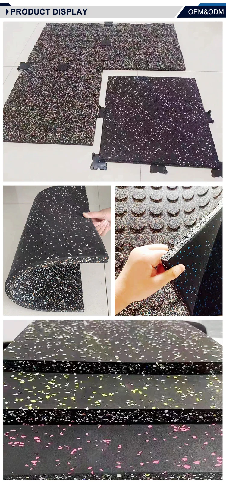 Flooring Rolls Deadlift Matrubber Floor Gym Rubber Floor Matting