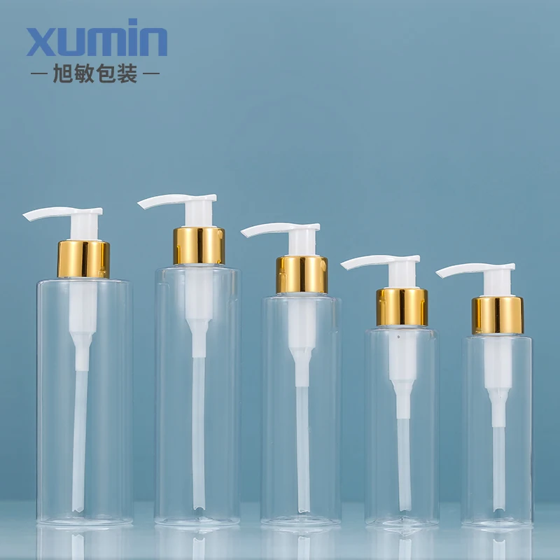 Pet Plastic Bottles 100ml 120ML 150ML 200ML 250ML Lotion Pump Bottle for Cosmetic Packaging