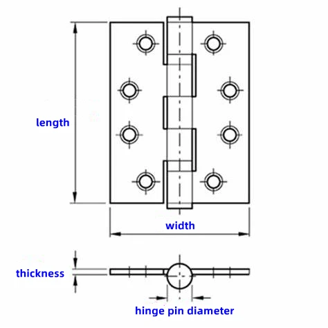 wholesale price square corner stainless steel 2bb bearing door hinges for 3x2.5 gold colour supplier