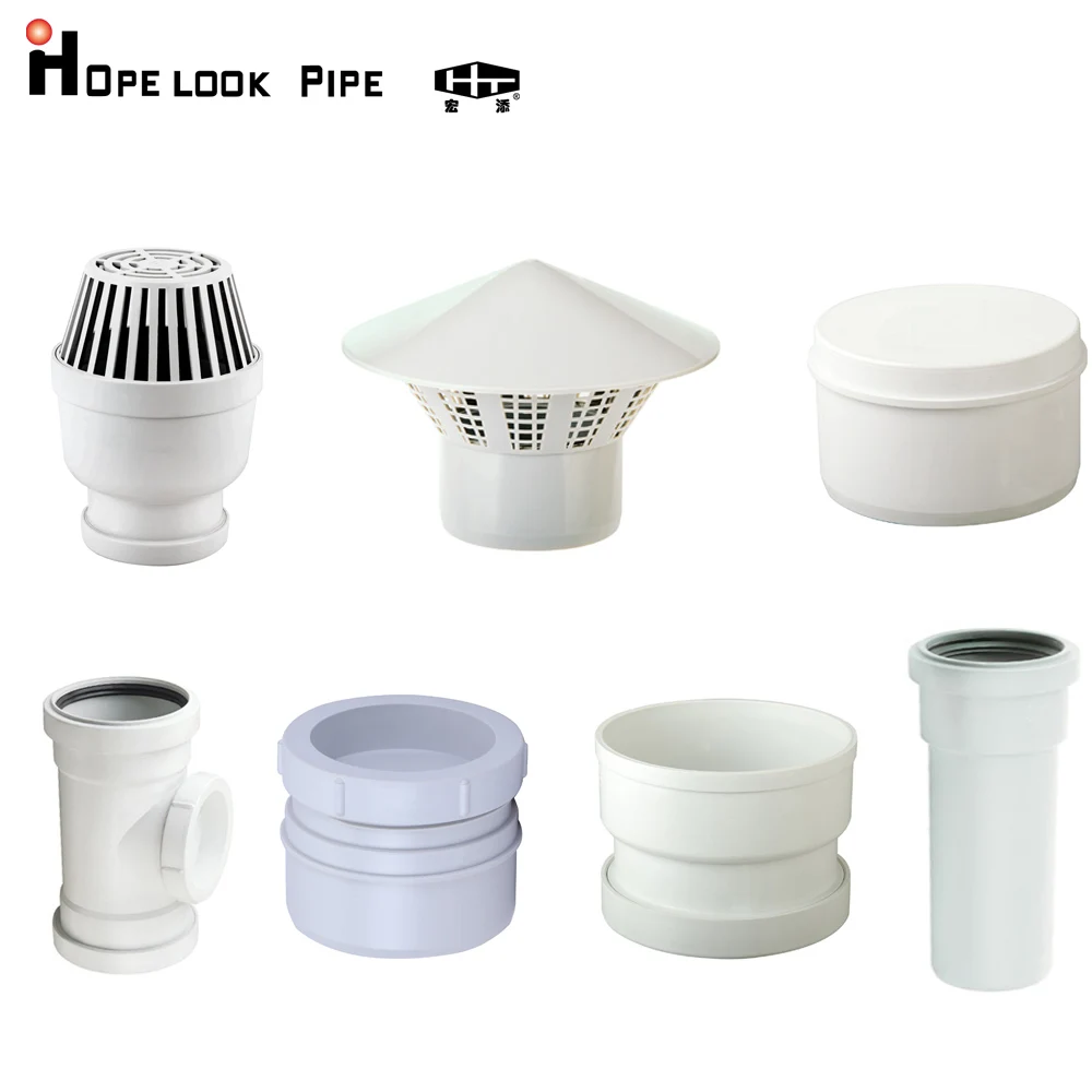 PP HTPP Polypropylene Material Large Diameter DN160 DN200 Pipe Fittings