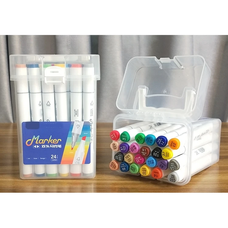 168 Colors Pen Marker Set Dual Head Sketch Markers - 12/24/36/48