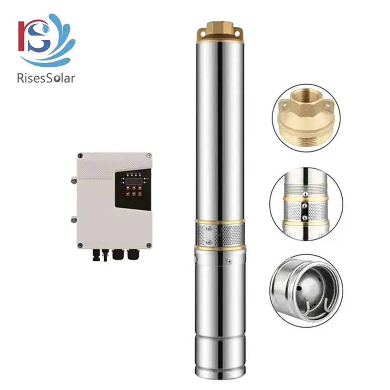 ACDC Hybrid Solar Water Pump - 2HP, 135m Deep Well Pump
