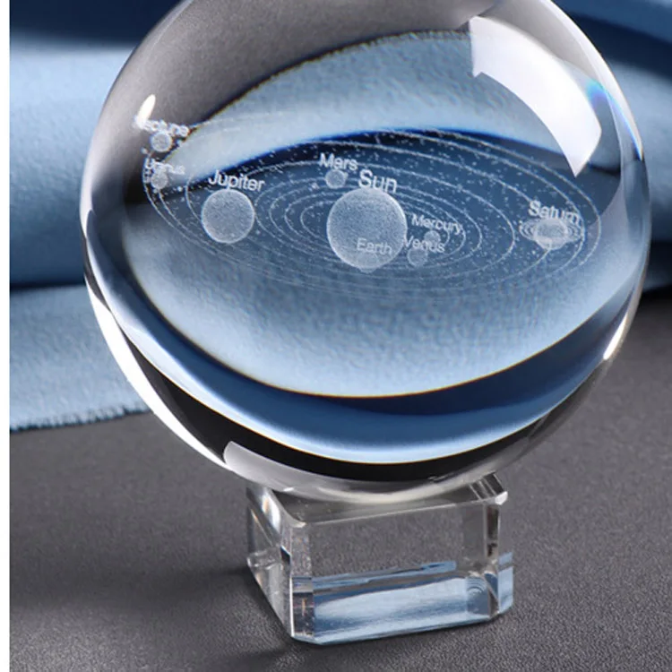 product 3d laser engraved milky way galaxy crystal ball for sale-38