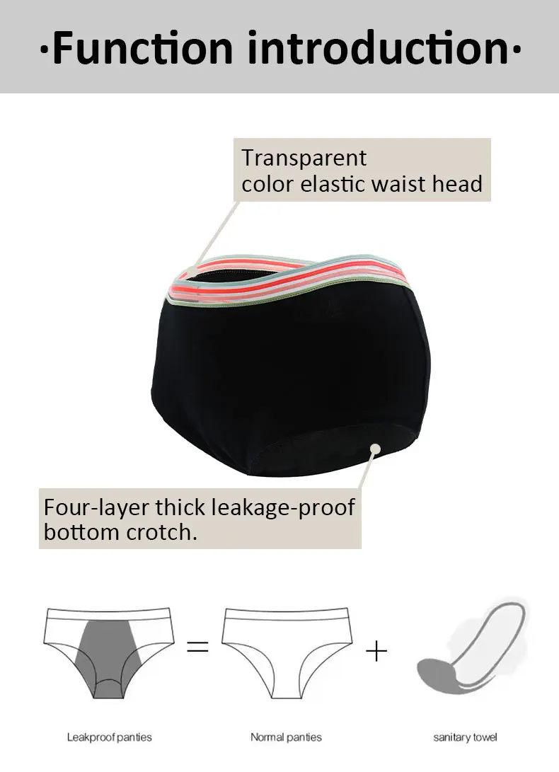 Wholesale No-PFAS Cotton Teen Period PantiesWholesale No-PFAS Cotton Teen Period Panties