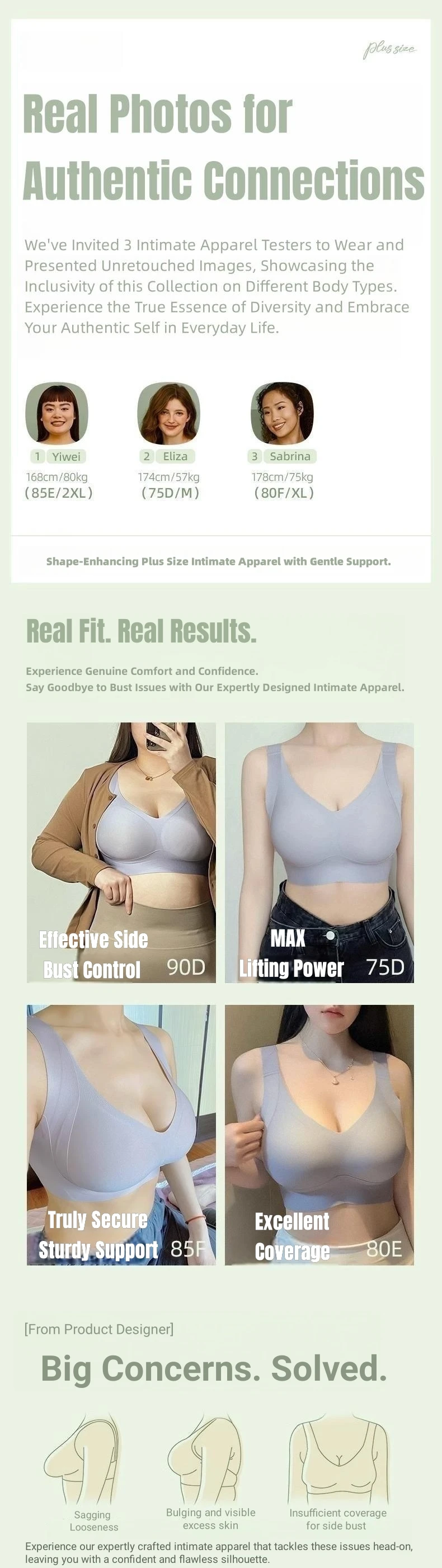 Smoothback Enhanced Back Support Plus Size Bra For Flawless Look