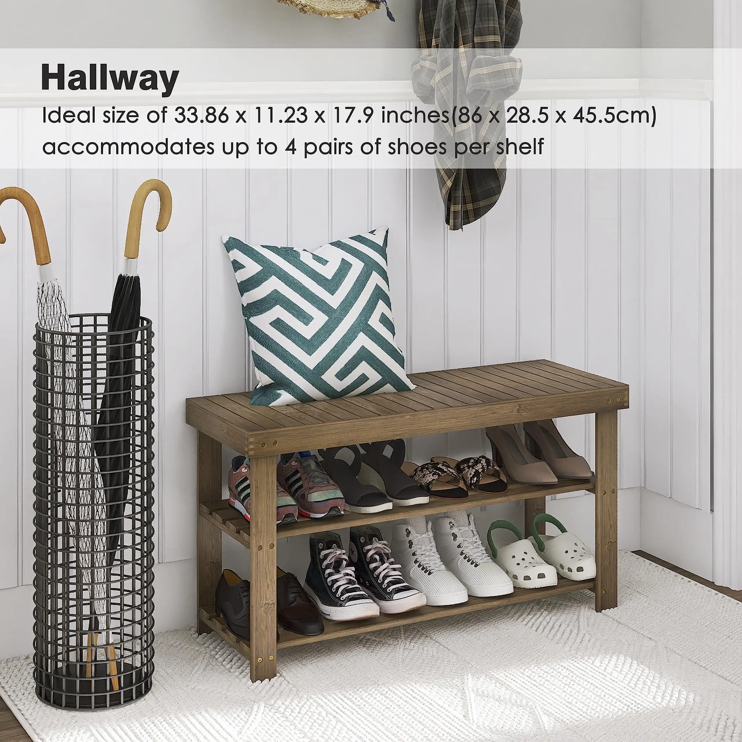 product a must have durable modern bamboo 3 level storage shoe rack home furniture for hallway living room bedroom-9