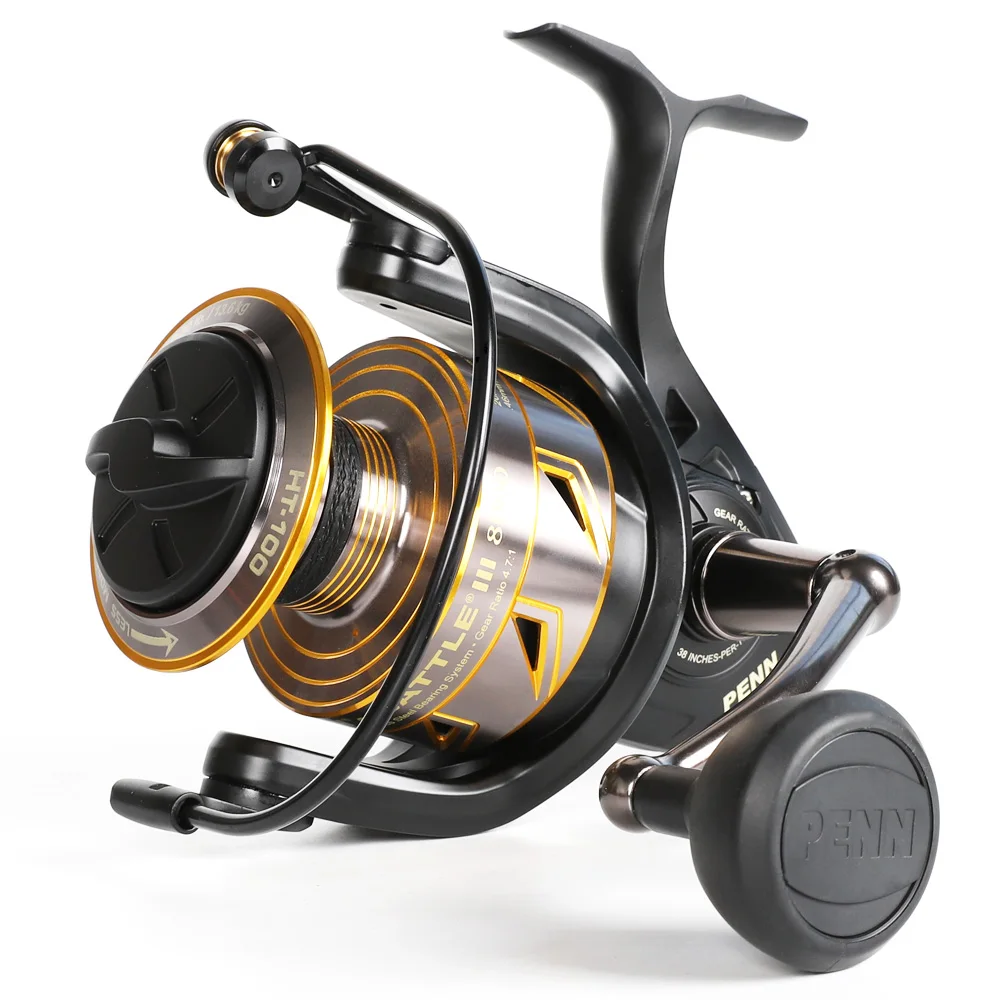 Smooth Retrieve Details about   Penn Battle III 5000 Saltwater Fishing 5.6:1 Spinning Reel 