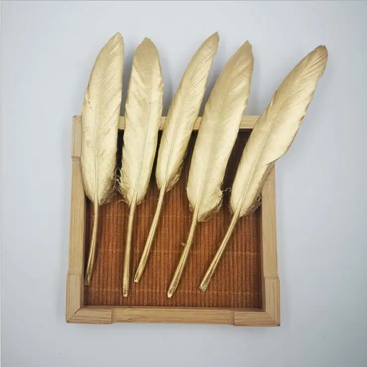 Rt251 Decorative Golden Goose Feathers Buy Goose Feathers For Sale