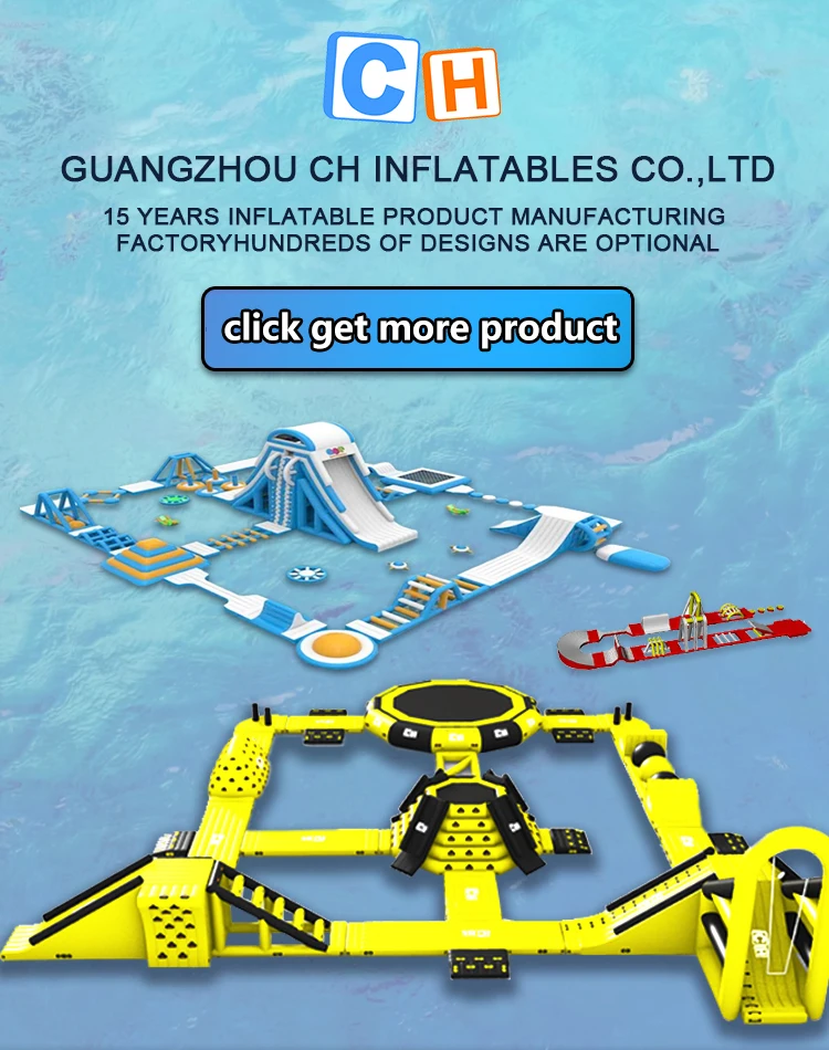 CH Outdoor Inflatable obstacle floating Aqua Park Castle Slide for Kids Water Park Platforms and Platforms Water Park Slide supplier