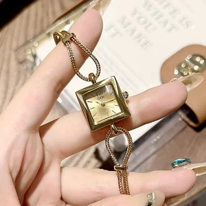 High Quality Square Watches Unique Bracelet Quartz Watch Ins Design Thin Chain Fashion Women Watch