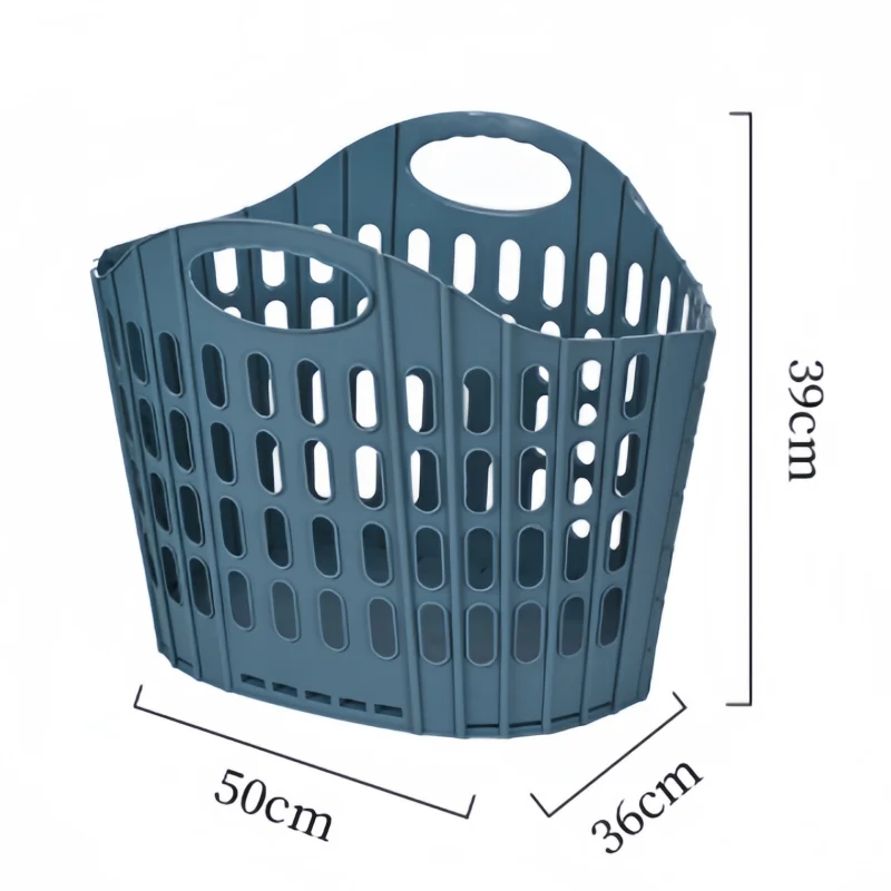 product quality upgraded folding pp laundry hamper for home hotel dirty clothes organizer portable collapsible plastic storage basket-40