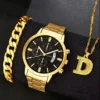 Watch + bracelet + d necklace