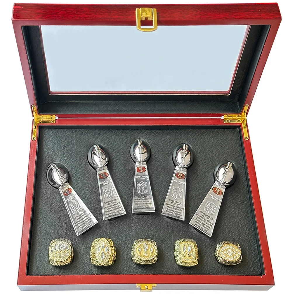 NFL★SF49ers★チャンピオンリング★コンプリートセット Hot Selling NFL San Francisco 49ers 5-Year Championship Ring Set