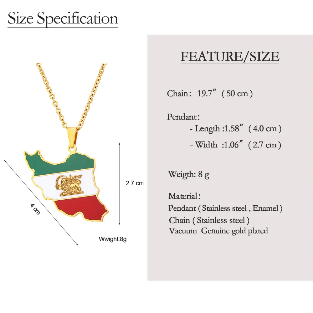 Map Jewelry Necklace