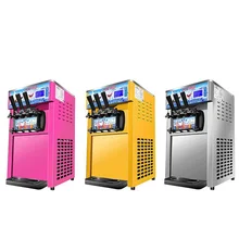 Ice Cream Machine Commercial Ice Cream Maker Manufacturer Soft Serve Ice Cream Making Machine for snack small business