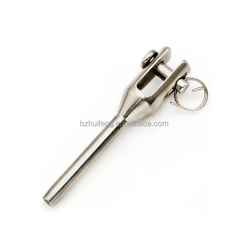 304 316 Stainless Steel Wire Rope Accessory Turn Buckle Machined Fork