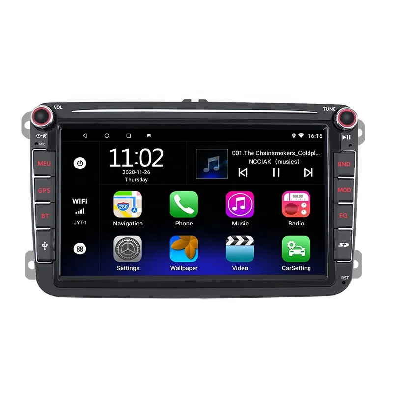 Écran portable Apple carplay pour voiture, écran tactile IPS de 7 pouces  stéréo de voiture compatible avec carplay sans fil et Android auto,  airplay, Bluetooth, lien Miroir / microphone / TF /