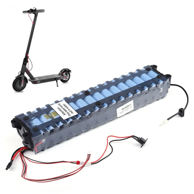 Batterie 36V 9Ah Pour Vélo électrique/scooter M365 - Compatible 100-350W, BMS Intégré, Chargeur Inclus, 290x68x40mm, PVC