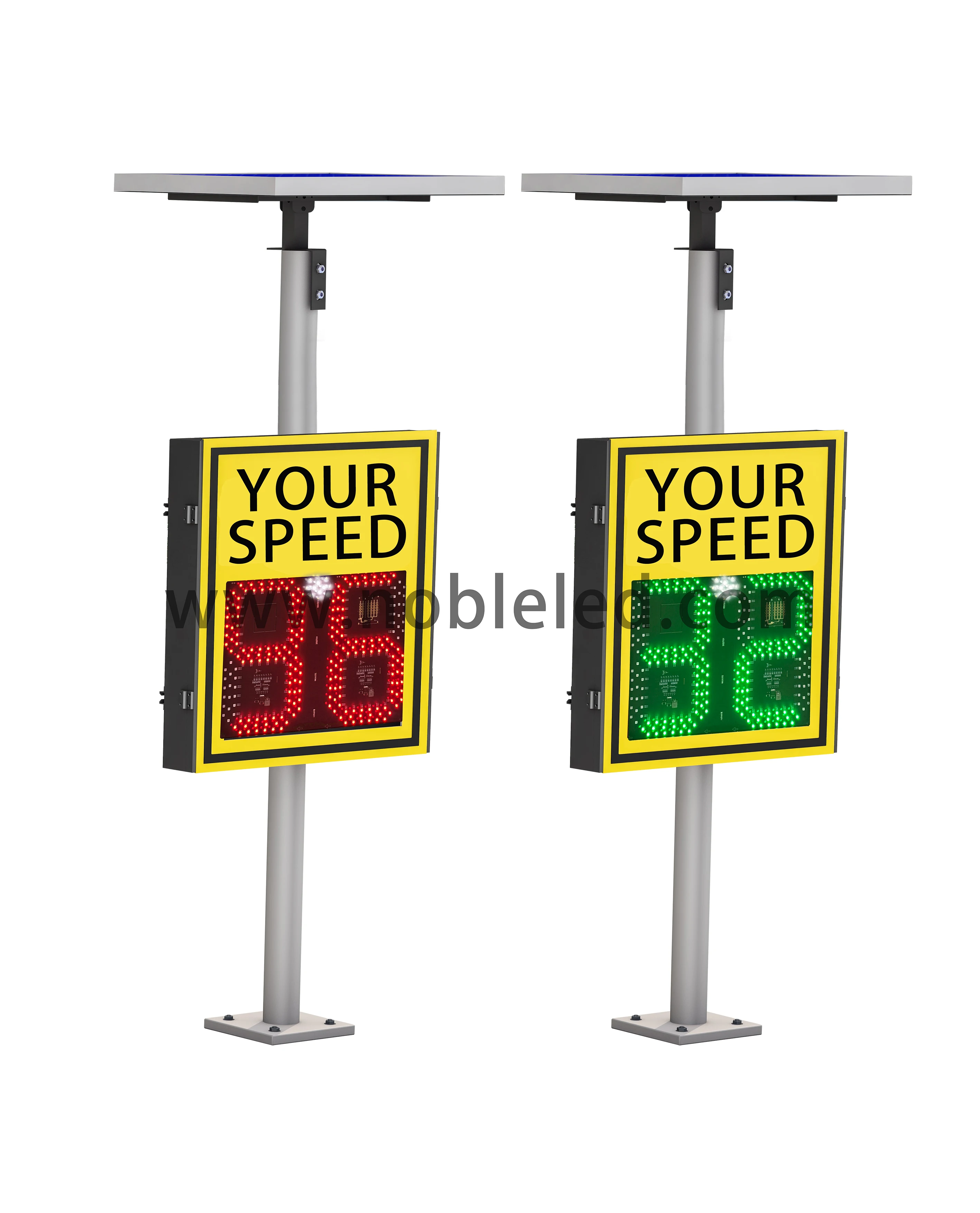 High Quality Solar Powered Radar Speed Sign - Noble NBTR88-S30-SI