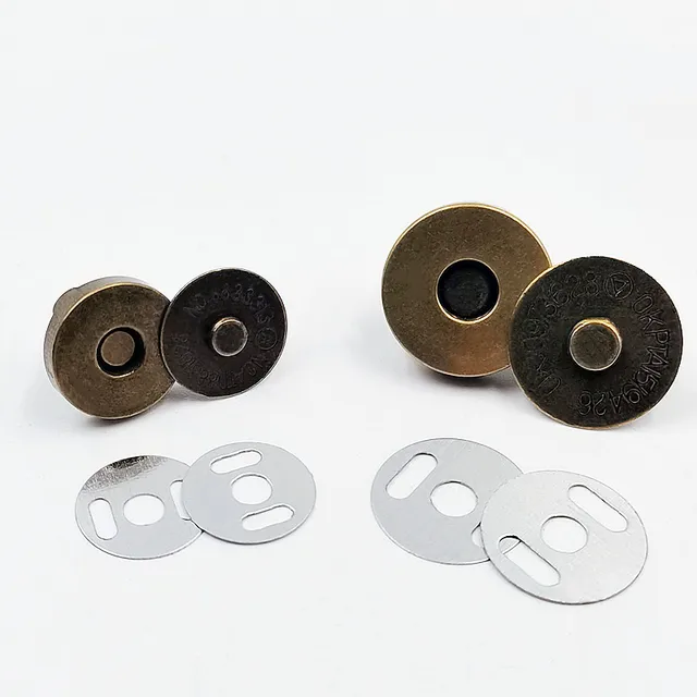 Eco-Friendly 18mm 14mm Magnetic Button Durable Round Metal Snap Clasps Magnetic Button For Bag
