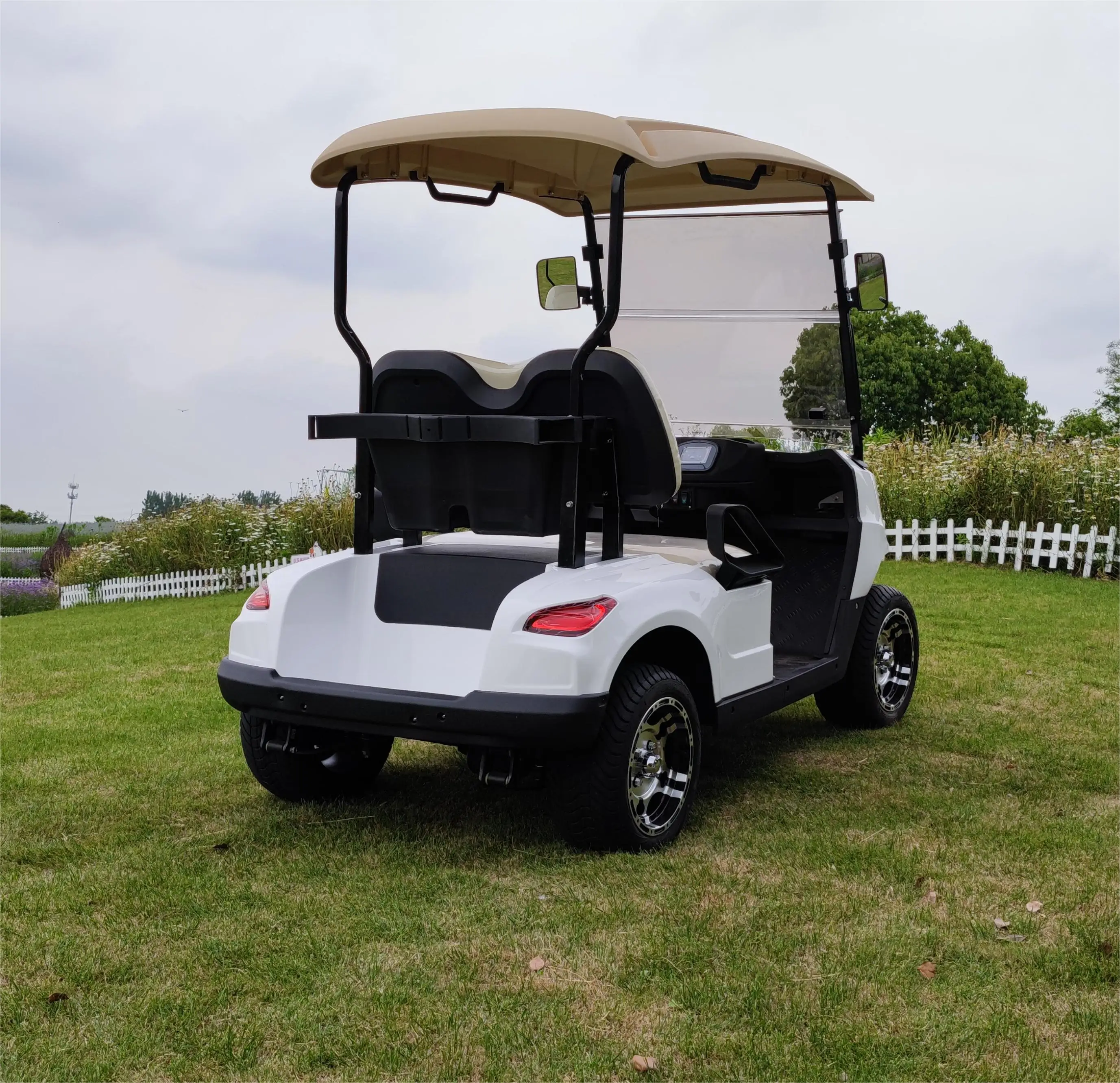 Lithium Battery Electric Lifted Golf Cart Luxury 72 Volt Powerful 4