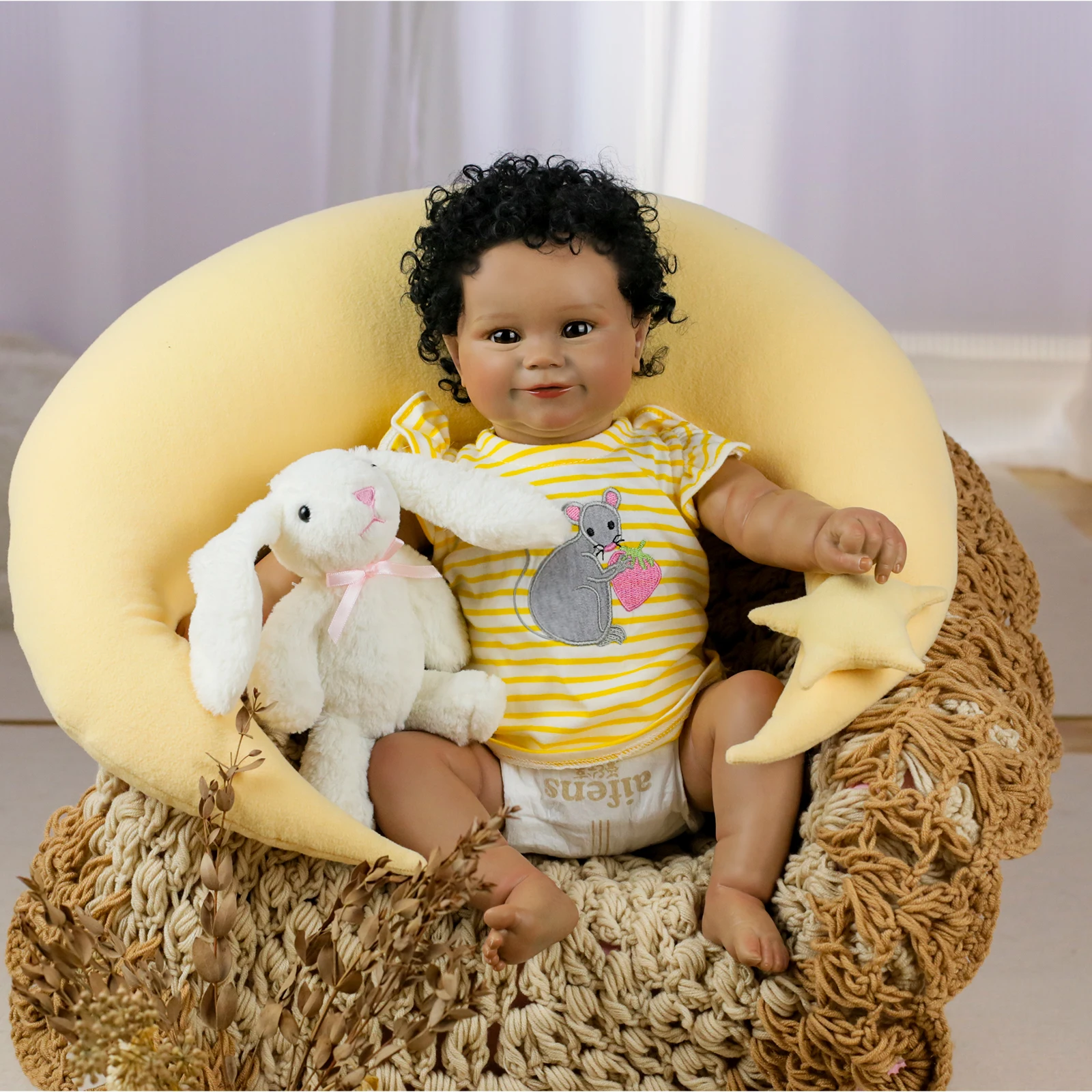 Real Lifelike Reborn Baby Dolls Soft Weighted Body Handmade Silicone Reborn Toddler Baby Girl