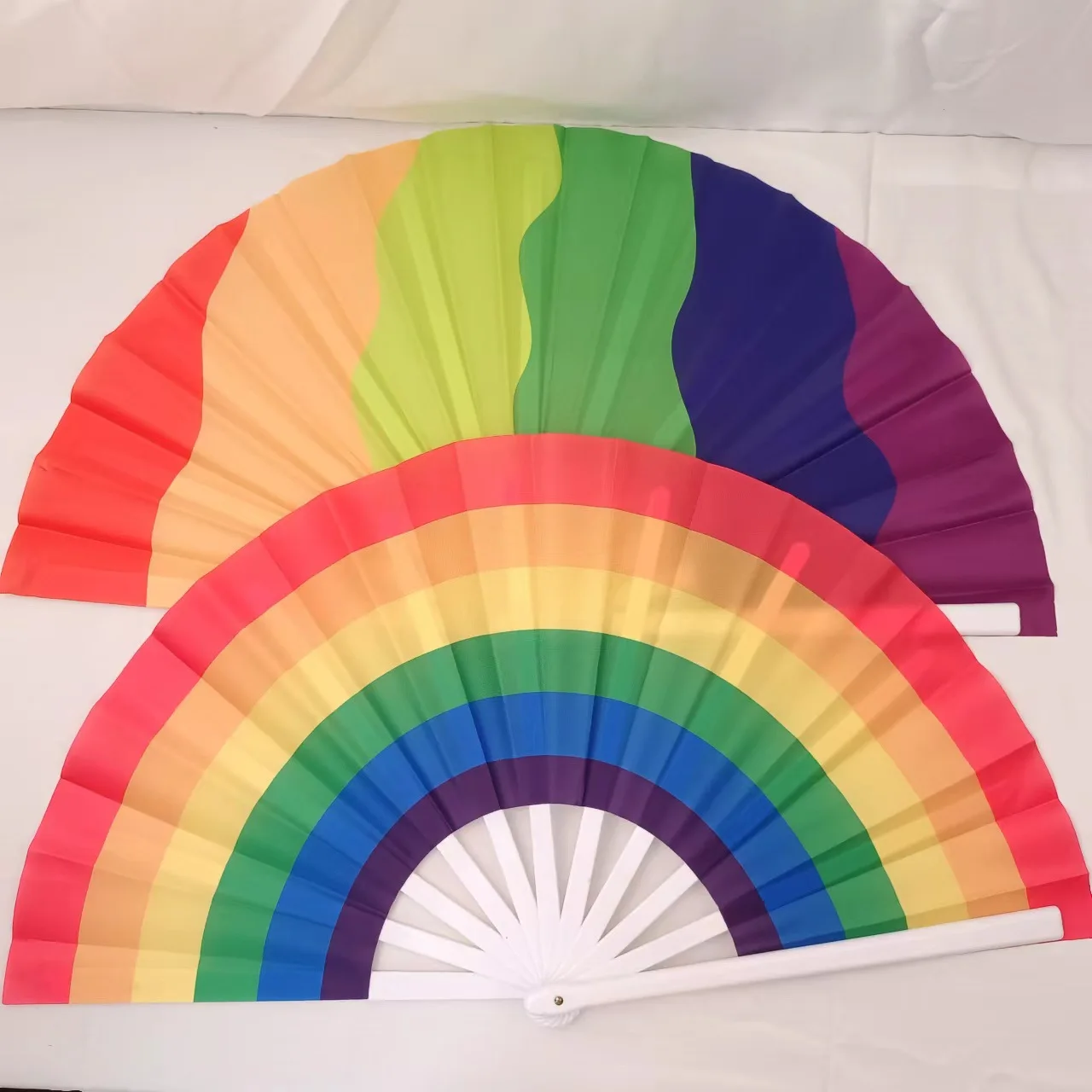 33cm Plastic Personalized Decoration Large Kung Fu Fan Folding Custom Logo Printing Hand Fan