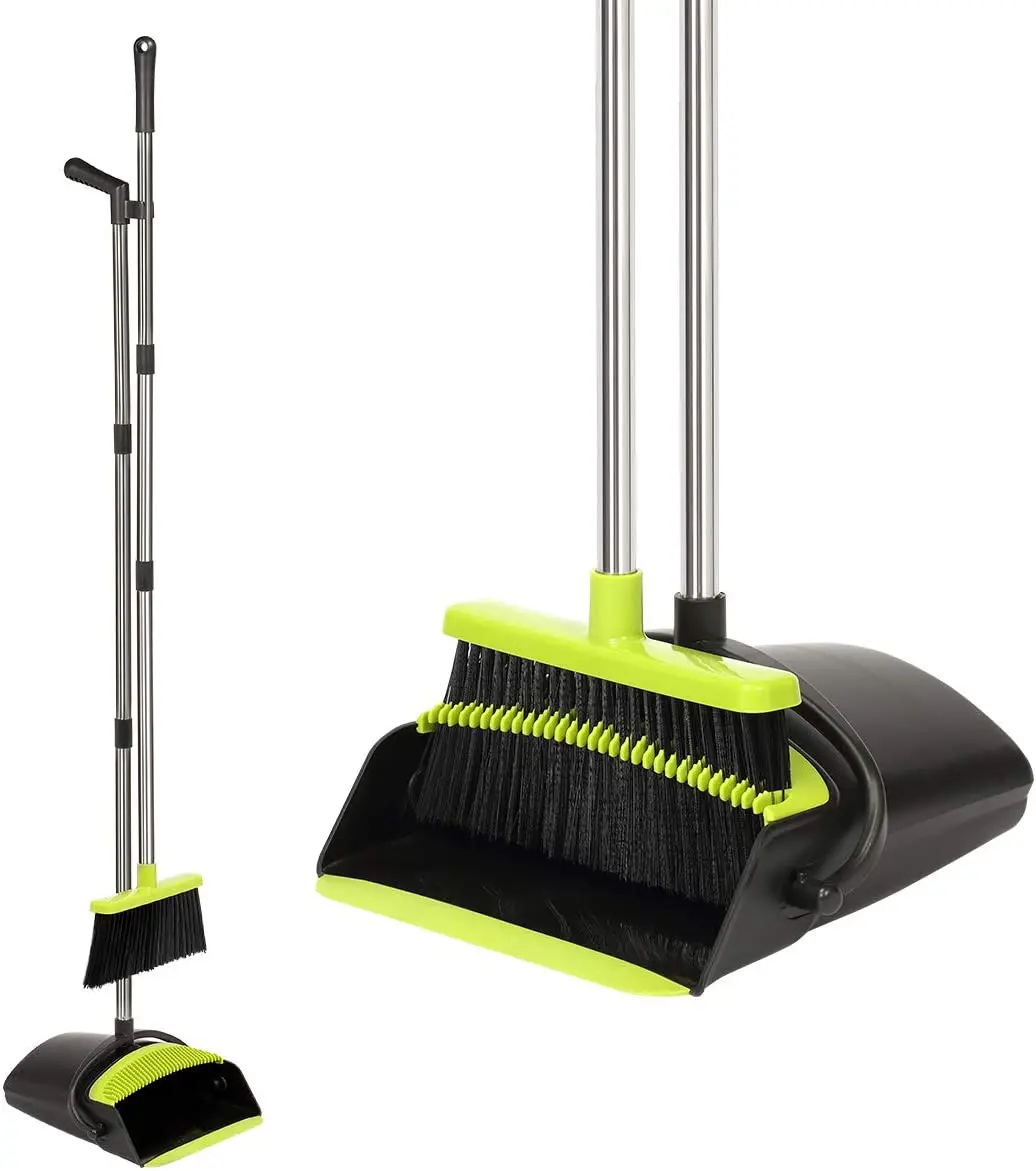 Broom and Dustpan Set Upright, 50-in Broom and Dustpan Set Long
