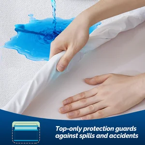 Hypoallergenic Waterproof Mattress Protector 160GSM Microfiber Terry for Home Bedroom Hotel Use Mattress Protector