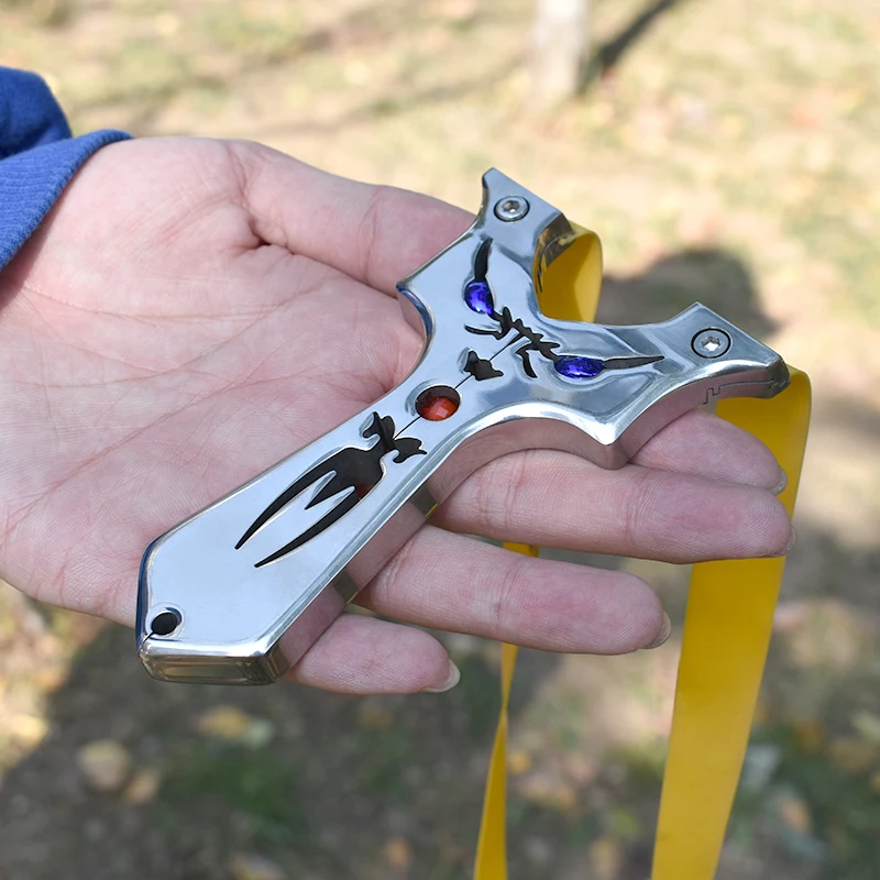 High-Quality Stainless Steel Metal Slingshot for Outdoor Hunting