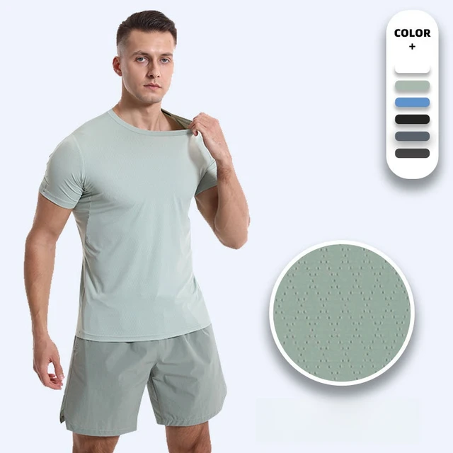 Custom Dry Fit Shirt Sportswear 100% Polyester Elastic gGym Fitness Blank Tee Shirts Men Athletic Shirt