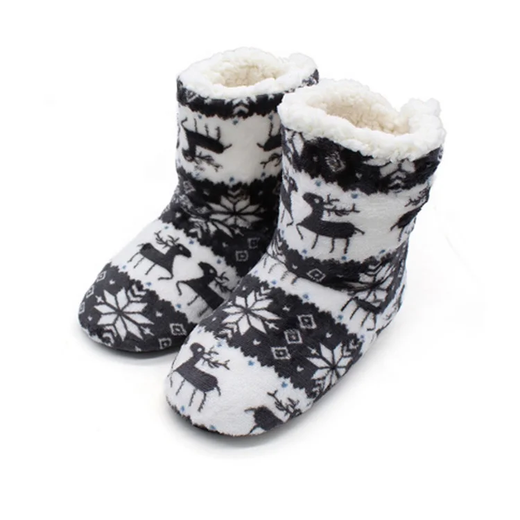 Botas De Nieve Cálidas Y Esponjosas De Piel De Reno Para Mujer,Pantuflas De  Invierno - Buy Botas De Interior Para Mujer,Botas De Nieve De Reno De  Invierno,Botas De Piel Para Interior Product