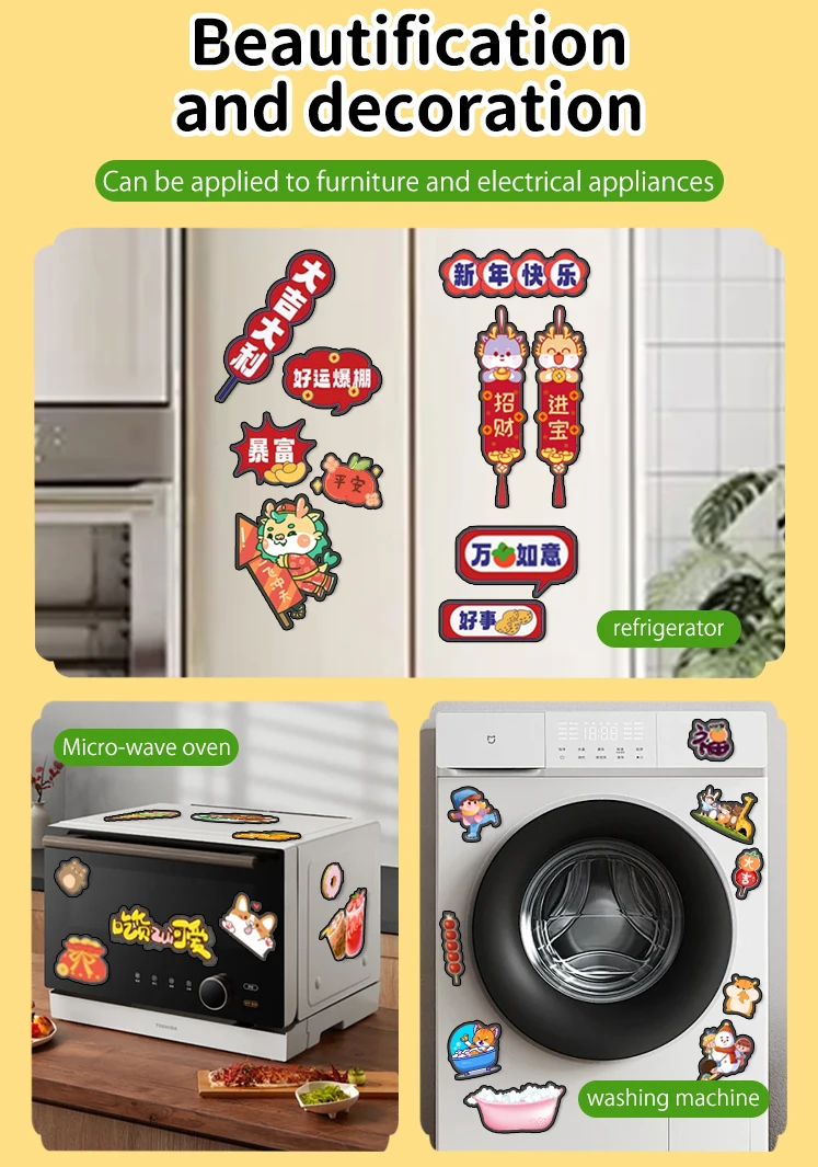 product customizable pvc cartoon refrigerator decorations soft rubber souvenir stickers wholesale factory promotional fridge magnets784-64