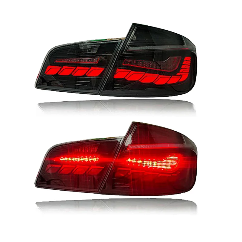 High quality products for BMW 5 Series F10 F18 led taillights 2011-2017 5 Series F10 Dragon Scale blacktaillights rear lights details